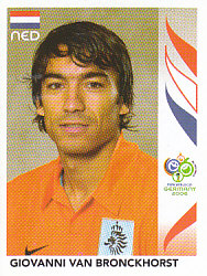Giovanni Van Bronckhorst Netherlands samolepka Panini World Cup 2006 #234